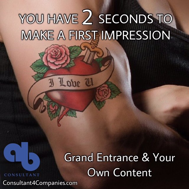 You Have 2 Seconds To Make A First Impression