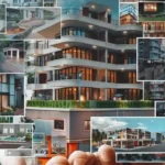Kolase beragam aset properti yang ditampilkan oleh seorang pengelola